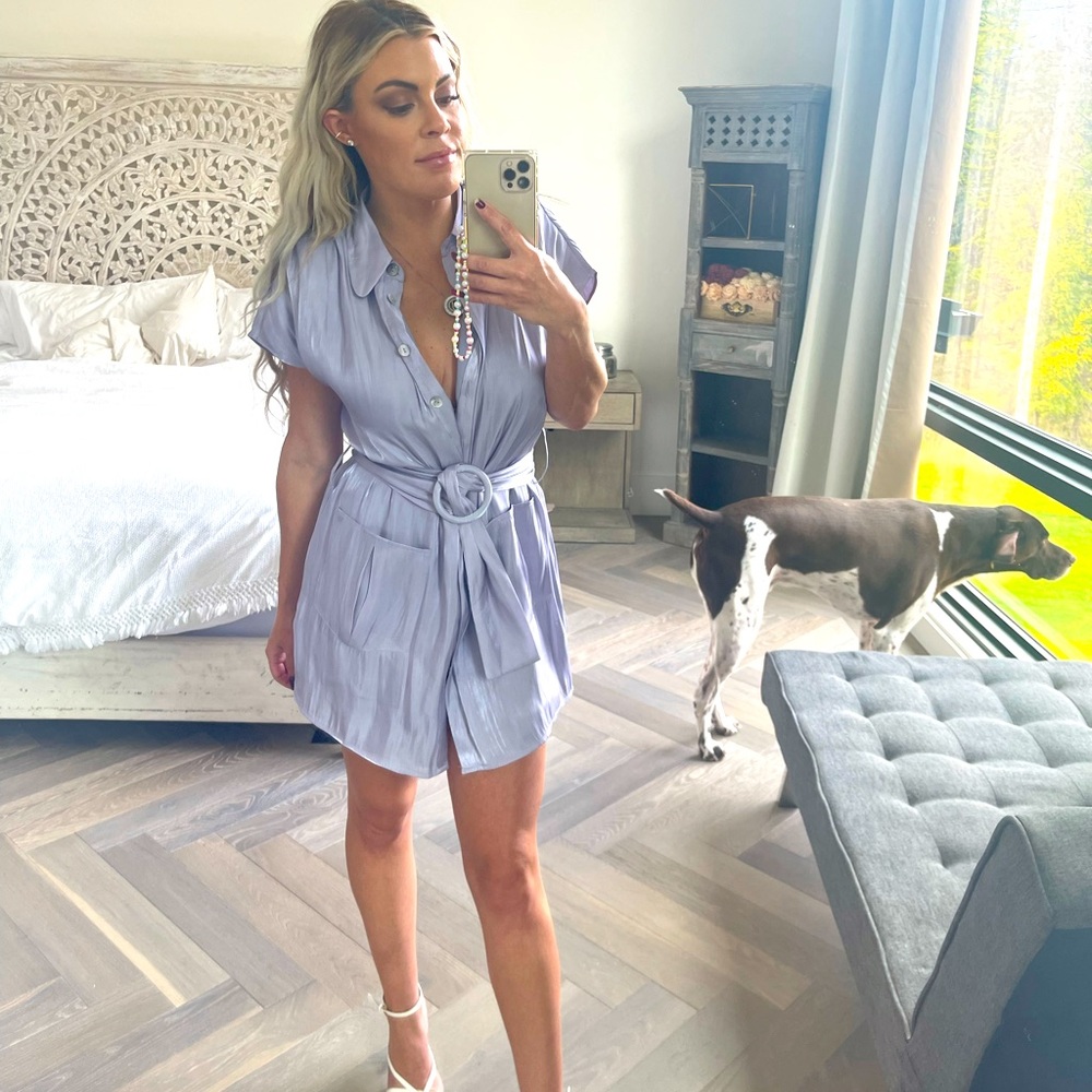 House of Harlow Noreen Satin Wrap Dress